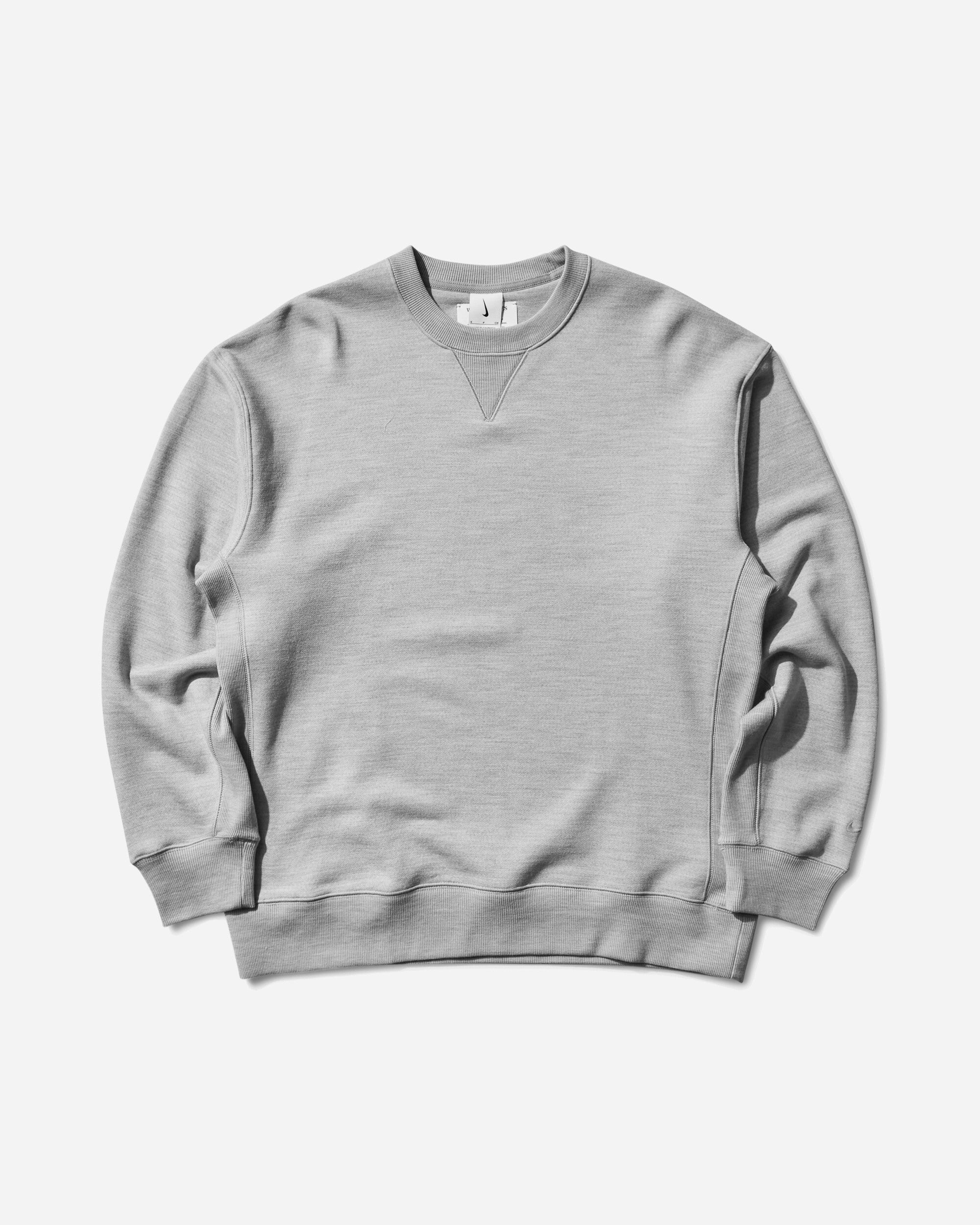 Mens Wool Classics Crewneck Sweatshirt Heather Nike оригінал – Купити в Україні – боковий вид - NIKE