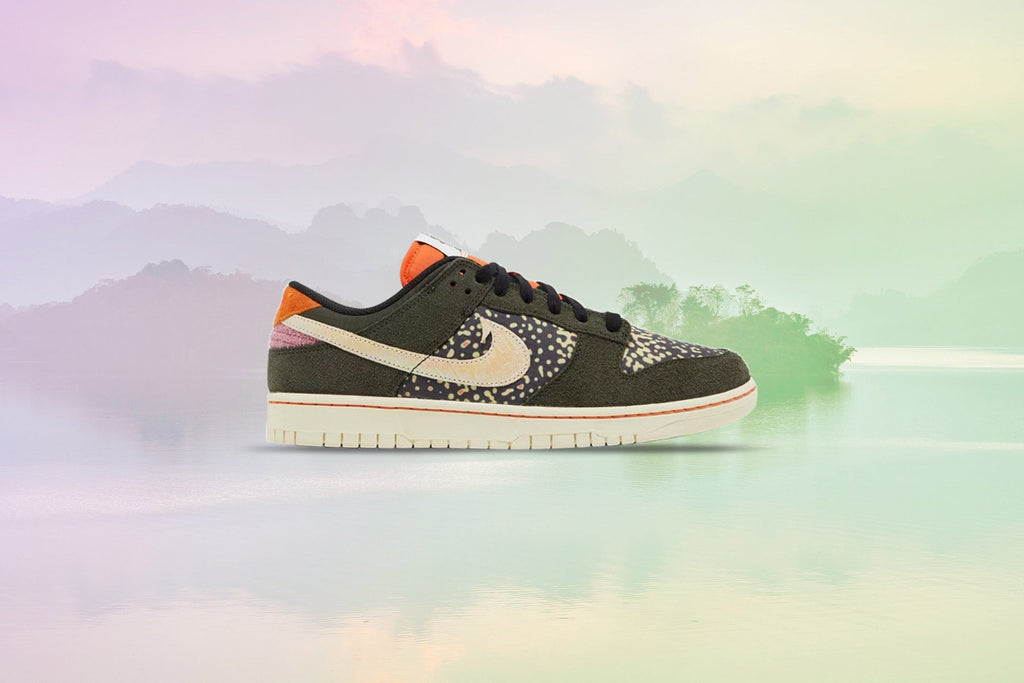 Оригінальна Dunk Low Retro Se Rainbow Trout Nike – вид ззаду