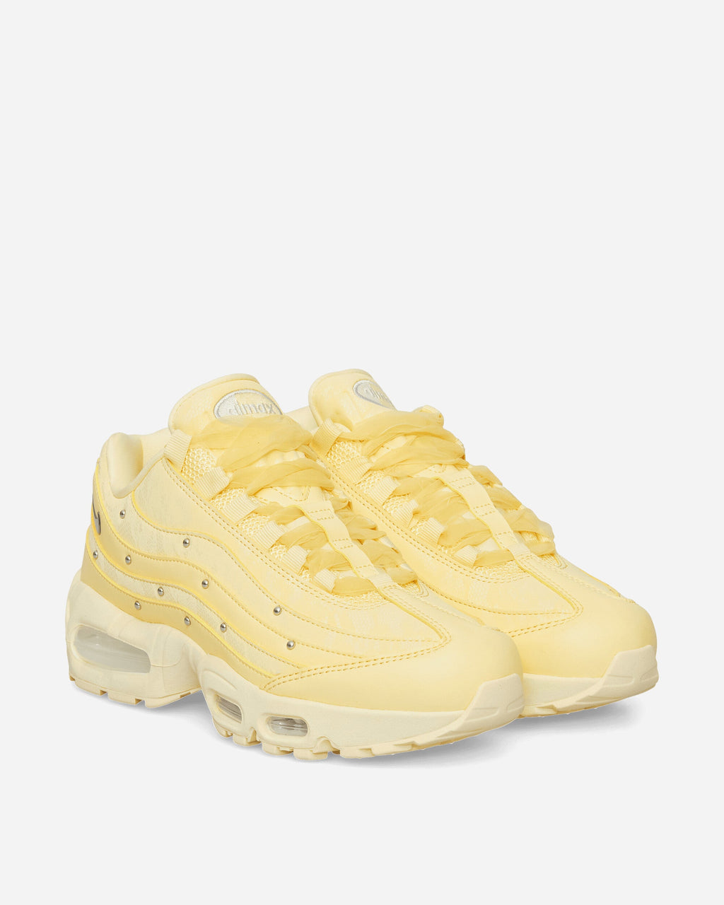 Оригінальна Womens Air Max 95 Big Bubble Sneakers Soft Yellow Nike – вид ззаду