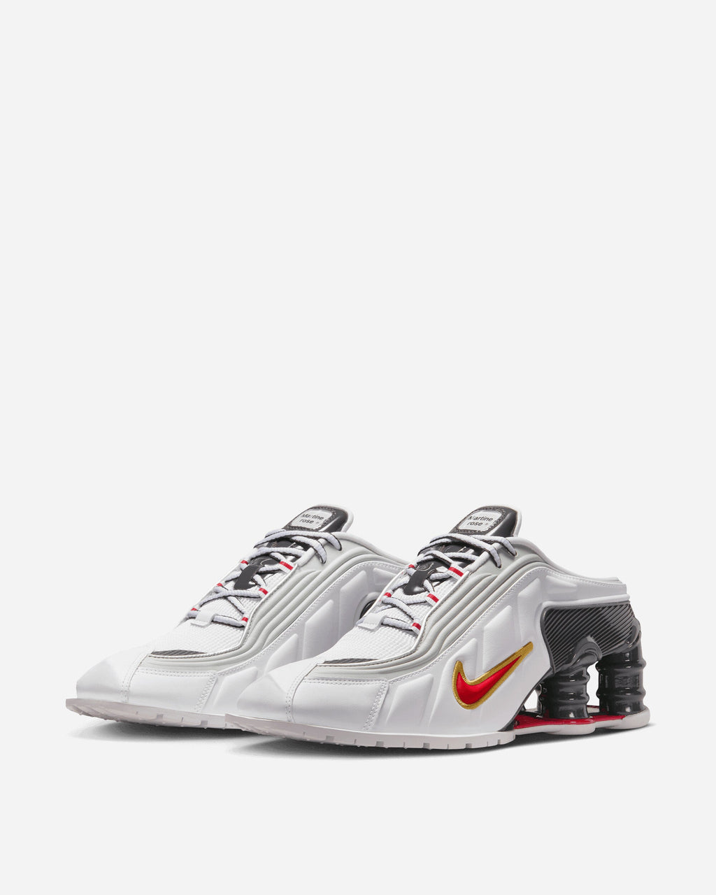 Оригінальна Womens Martine Rose Shox Mr4 Sneakers White Nike – вид ззаду