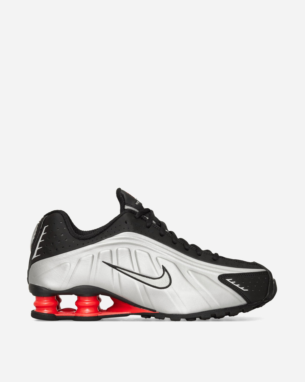 Оригінальна Womens Shox R4 Sneakers Metallic Silver Nike – боковий вид