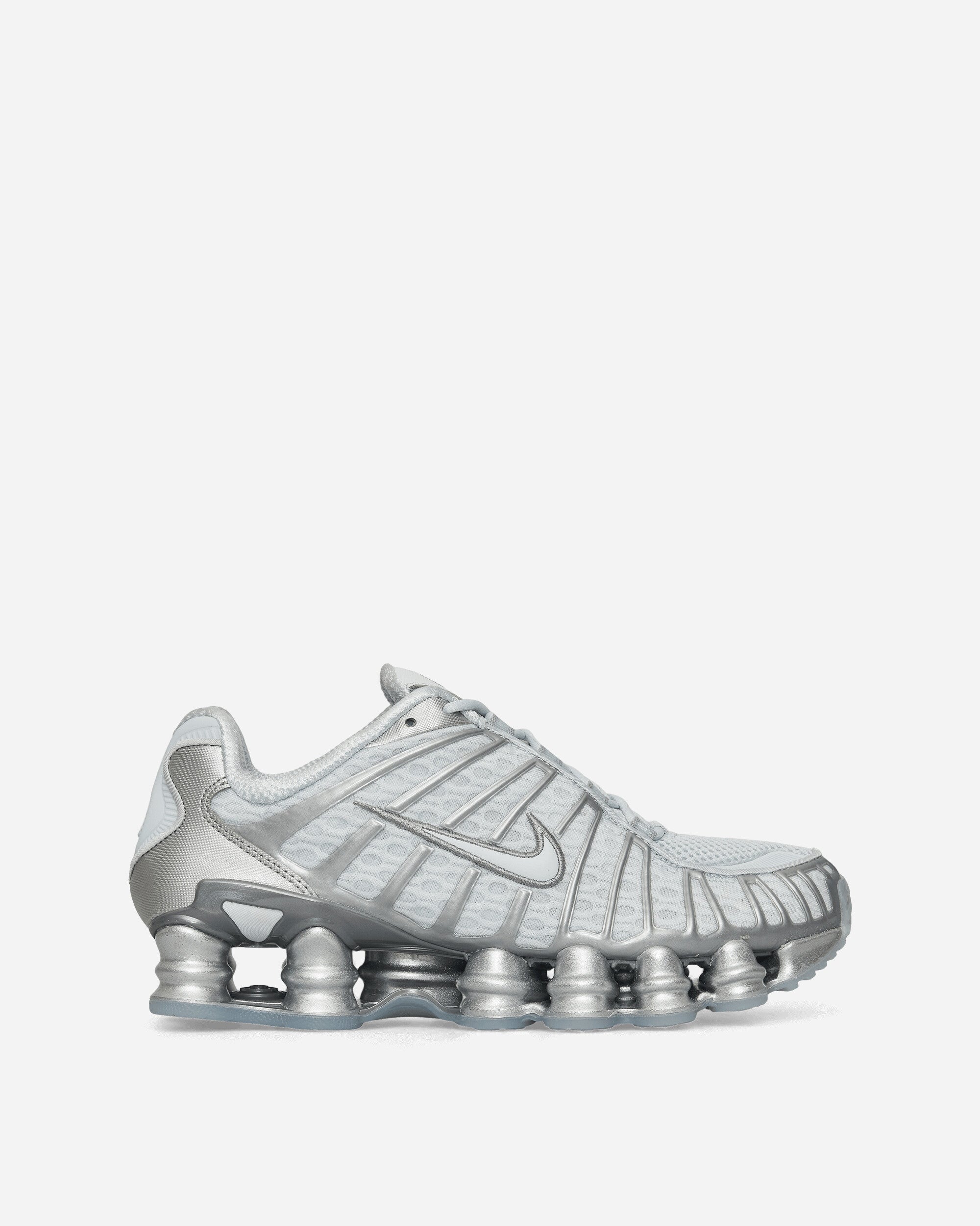 Womens Shox Tl Sneakers Pure Platinum Nike – Гарантія оригінальності – боковий вид - NIKE