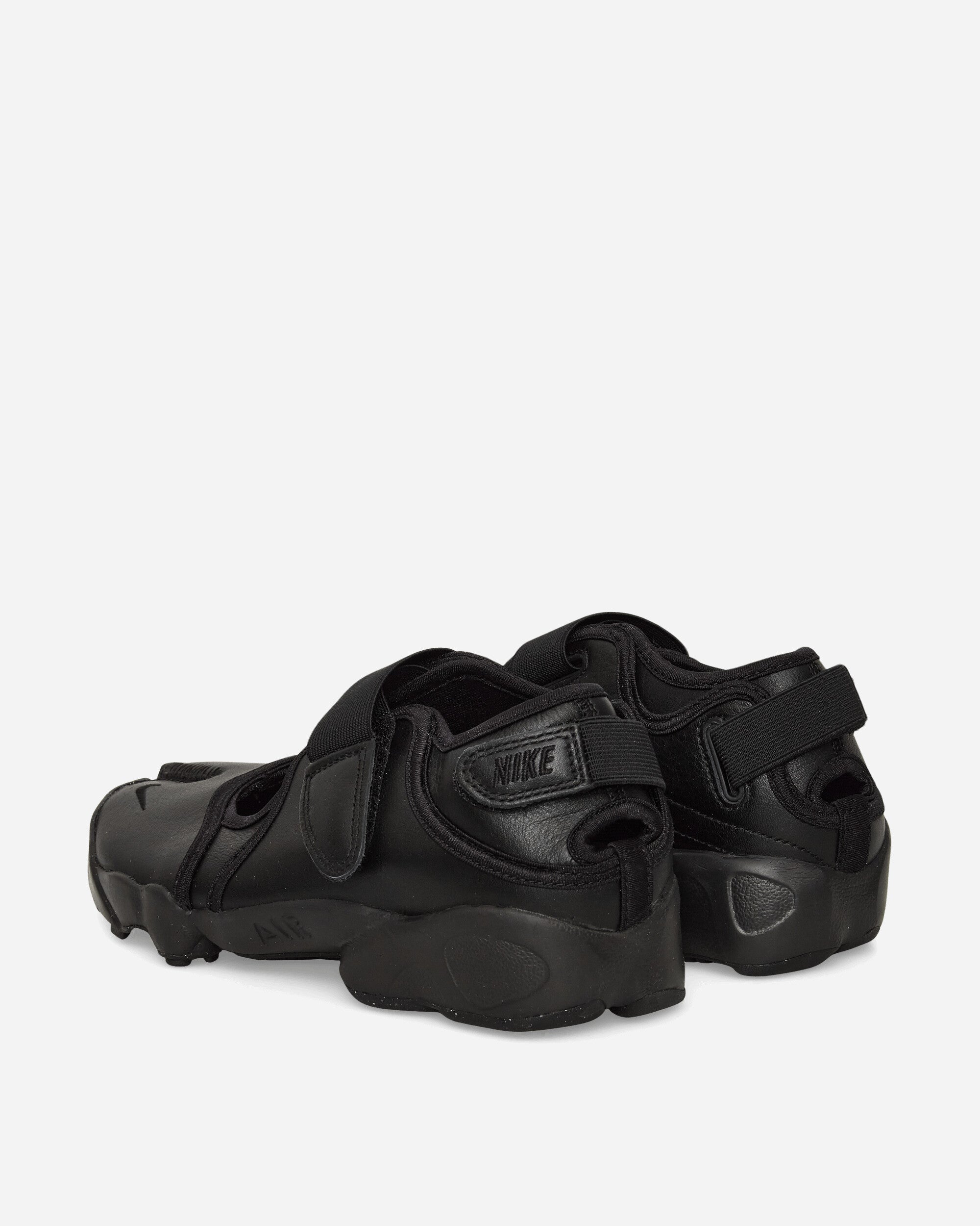 Оригінальна Womens Air Rift Leather Sandals Black Nike – збільшений вид - NIKE