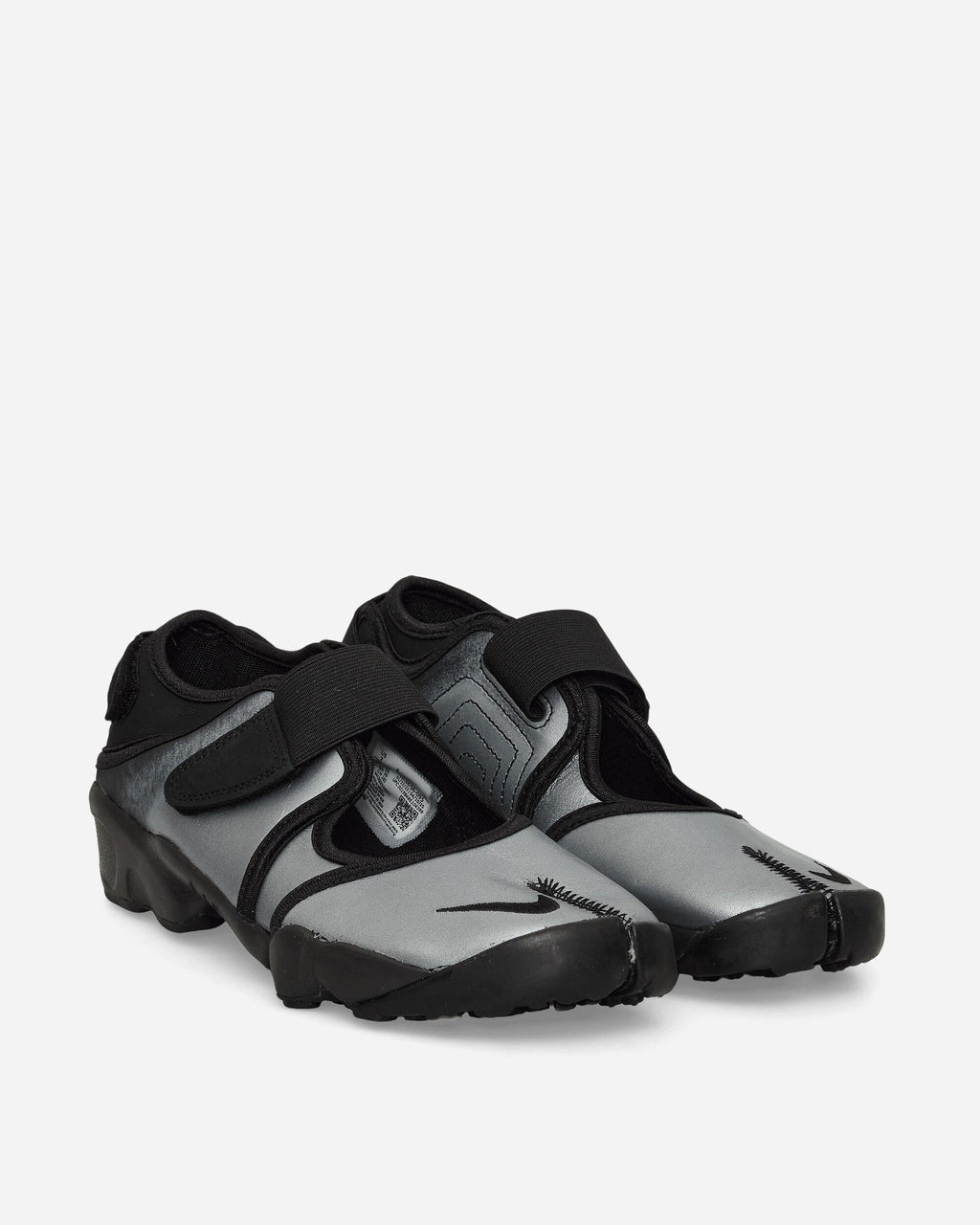 Womens Air Rift Leather Sandals Metallic Silver Nike – Гарантія оригінальності – вид ззаду