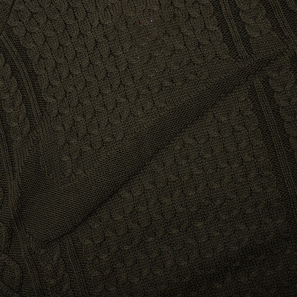 Life Cable Knit Turtleneck Sweater Cargo Khaki Nike – Гарантія оригінальності – збільшений вид
