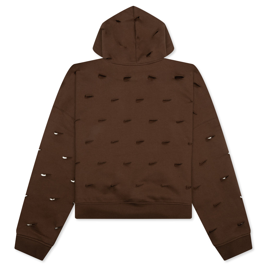 Nrg He Swoosh Hoodie Cacao Wow Nike – Гарантія оригінальності – вид ззаду