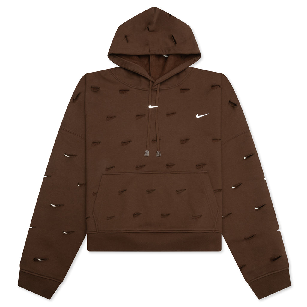 Nrg He Swoosh Hoodie Cacao Wow Nike – Гарантія оригінальності – боковий вид