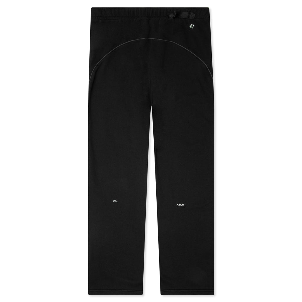 Cs Fleece Pants Open Hem Black Nike – Гарантія оригінальності – вид ззаду