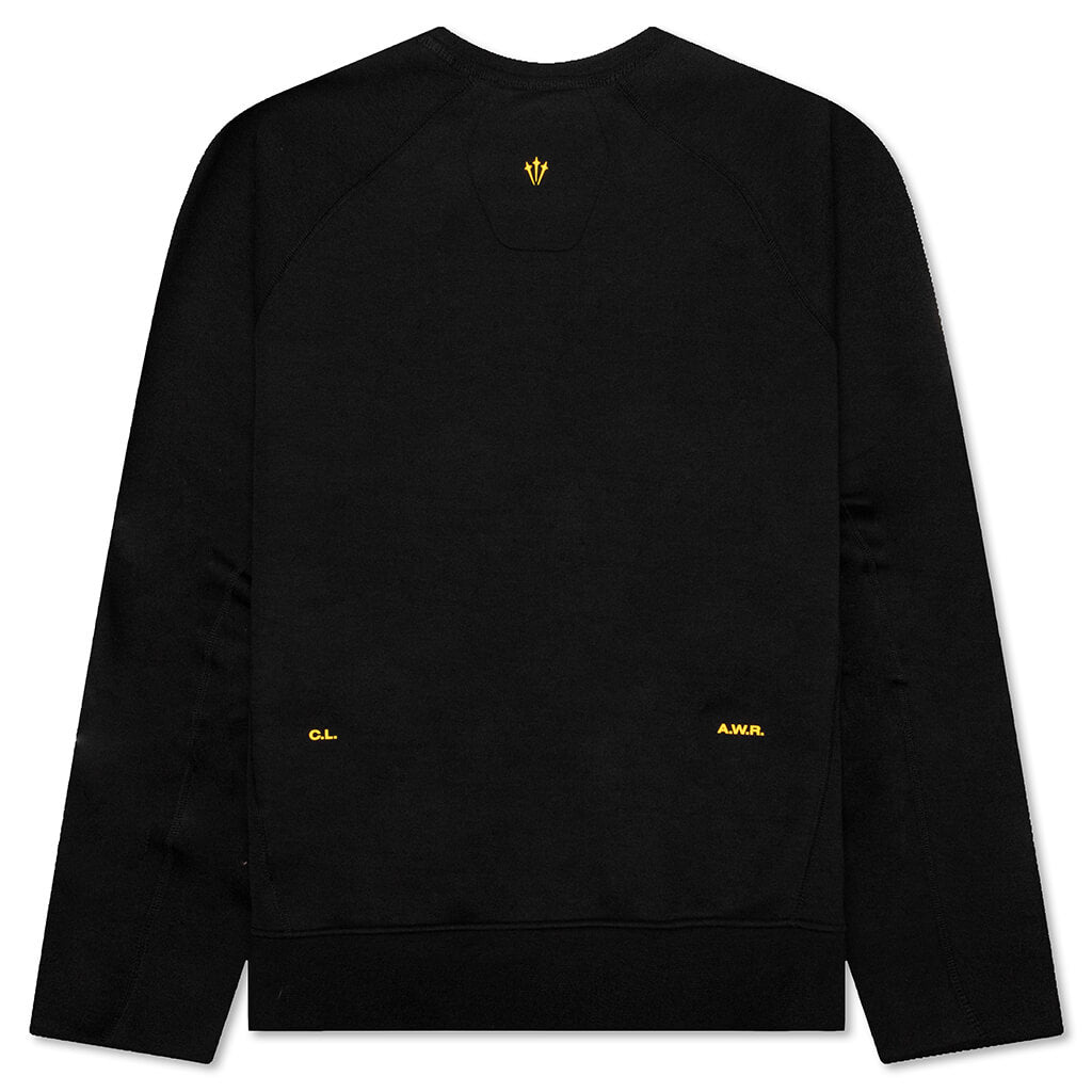 Оригінальна Tech Fleece Crew Black Nike – вид ззаду