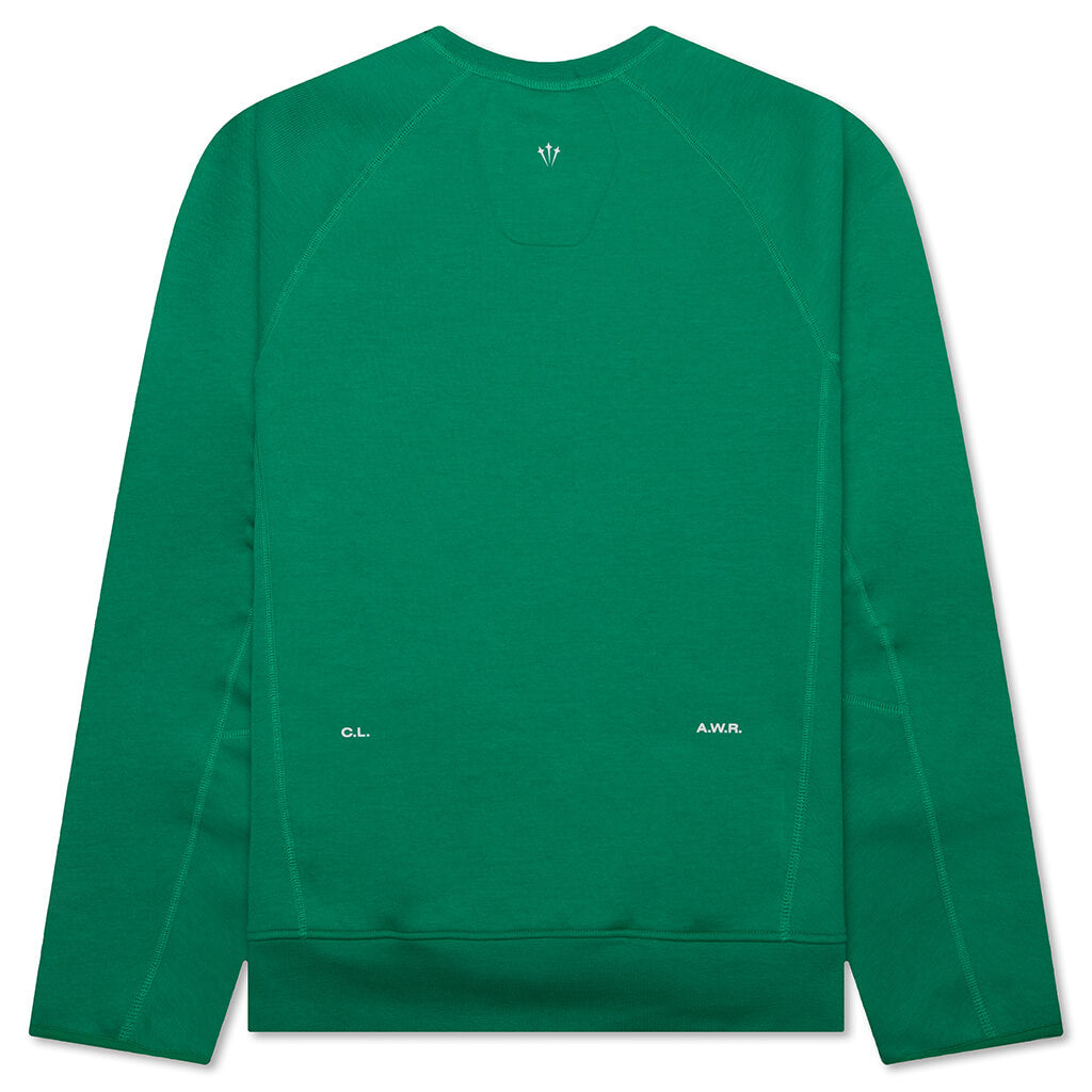 Оригінальна Tech Fleece Crew Stadium Green Nike – вид ззаду