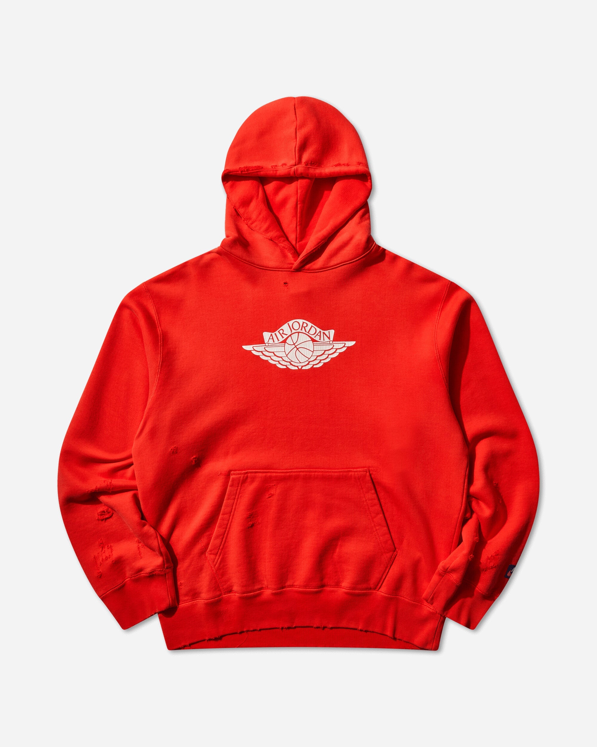 Mens Rare Air Fleece Hoodie Chile Red Nike – Гарантія оригінальності – боковий вид