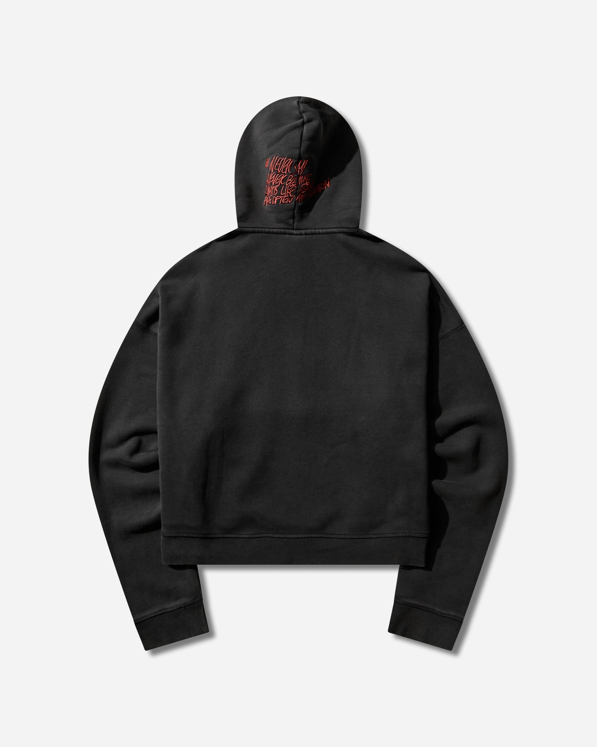 Mens In1house Crop Hoodie Black Nike – Гарантія оригінальності – вид ззаду