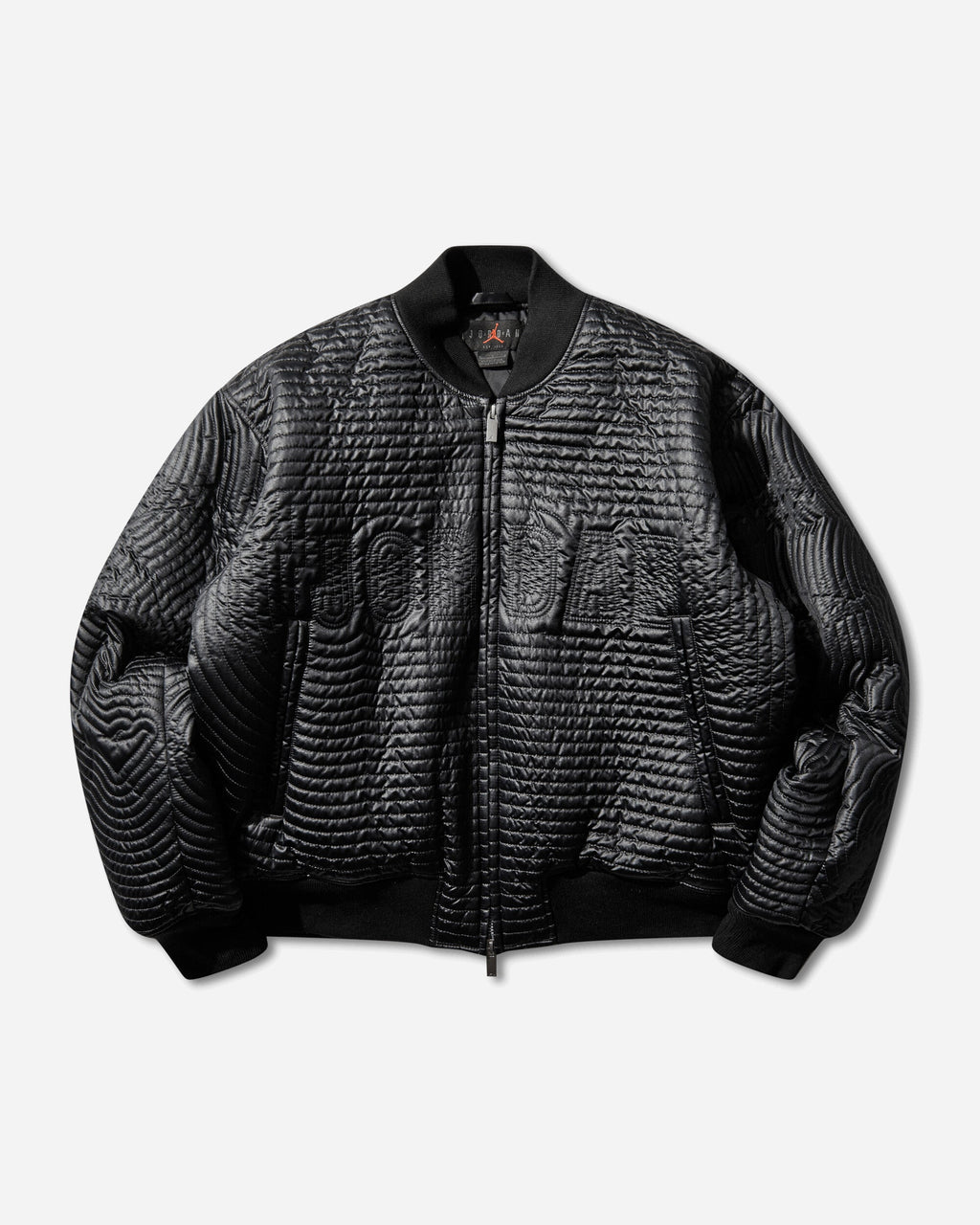 Оригінальна Mens Flight Nylon Varsity Jacket Black Nike – боковий вид