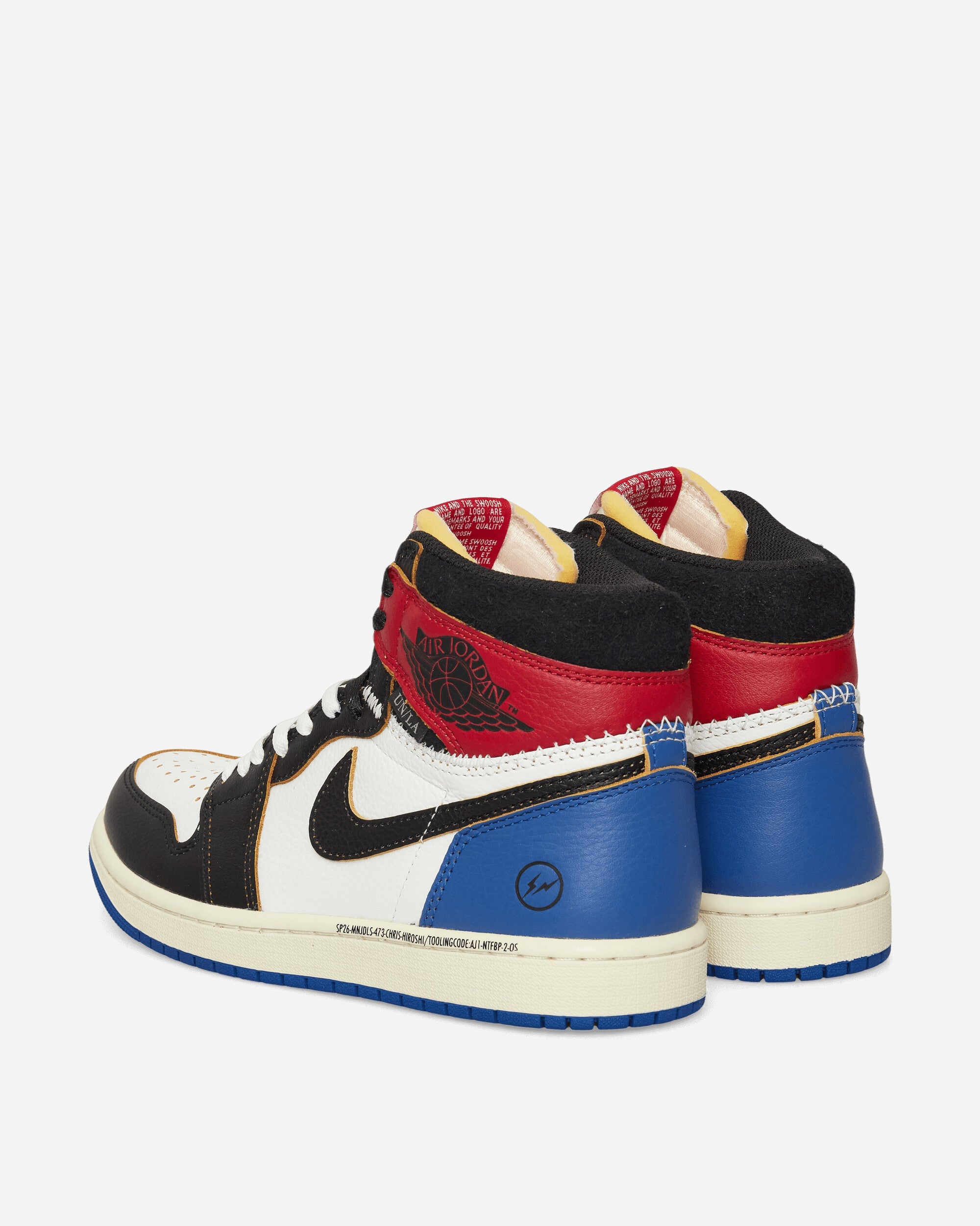 Оригінальна Union X Fragment Air Jordan 1 Sneakers Black Nike – збільшений вид