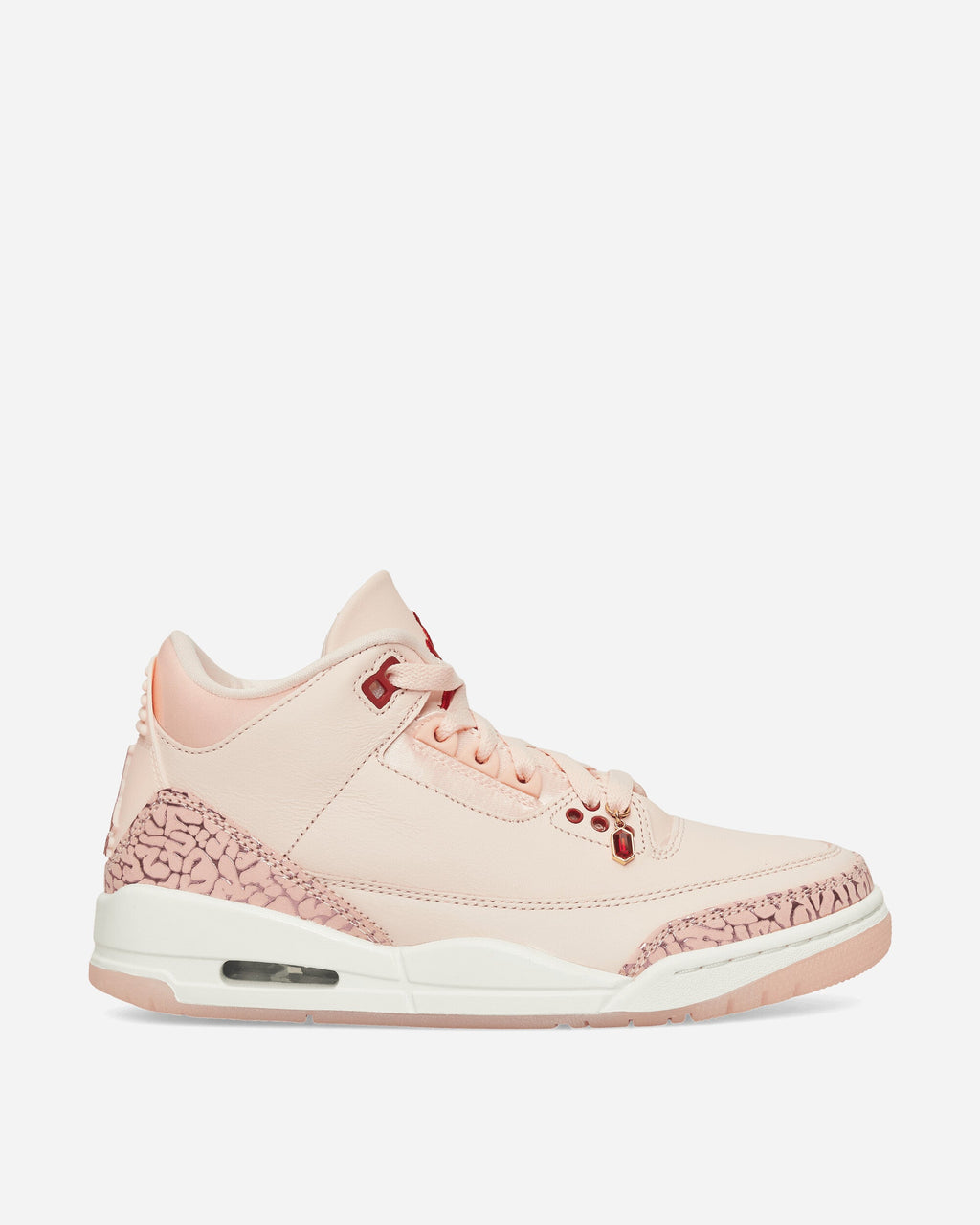 Оригінальна Womens Air Jordan 3 Treat Yourself Sneakers Washed Coral Nike – вид ззаду