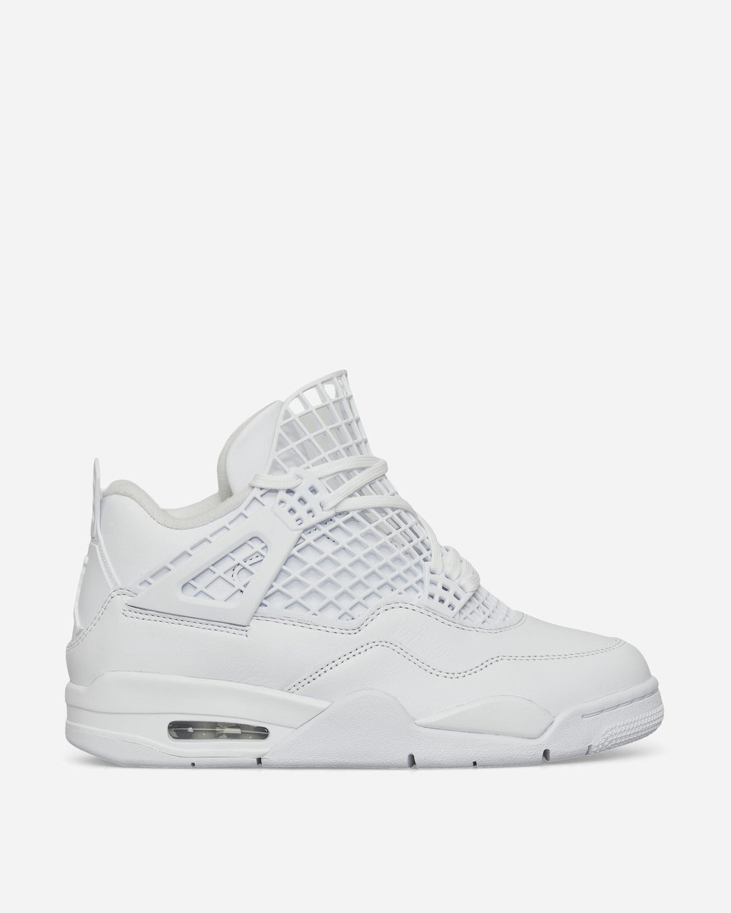 Womens Air Jordan 4 Net Sneakers White Nike – Гарантія оригінальності – вид ззаду
