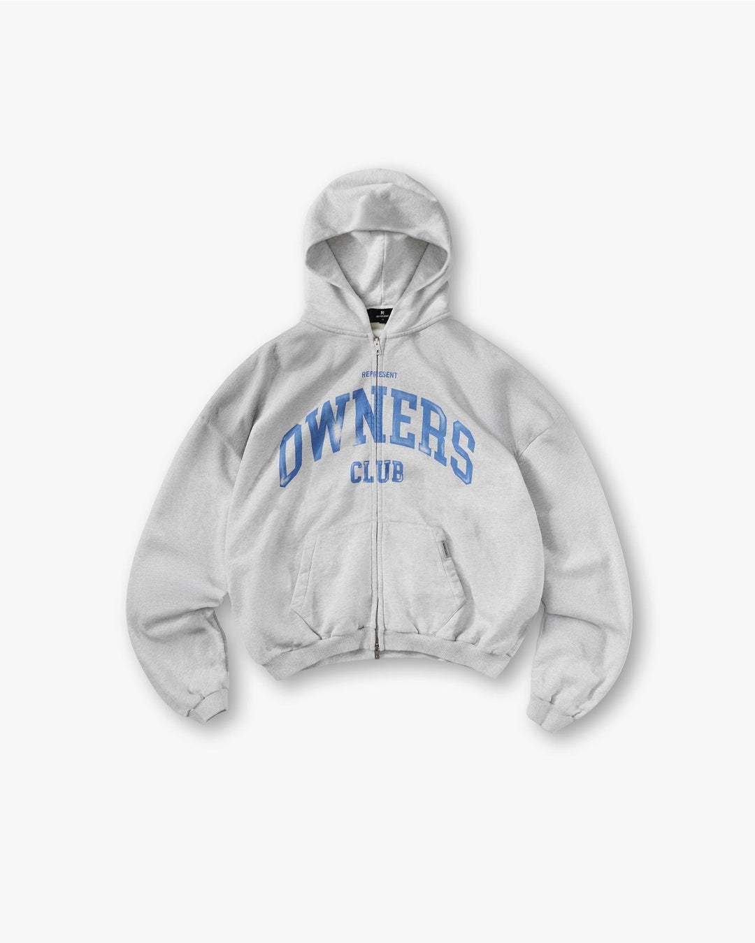 Owners Club Sprayed Ice Grey Marl Zip Through Hoodie Represent оригінал – Купити в Україні – боковий вид