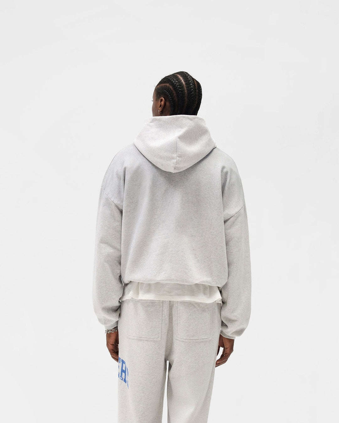Owners Club Sprayed Ice Grey Marl Zip Through Hoodie Represent оригінал – Купити в Україні – вид ззаду