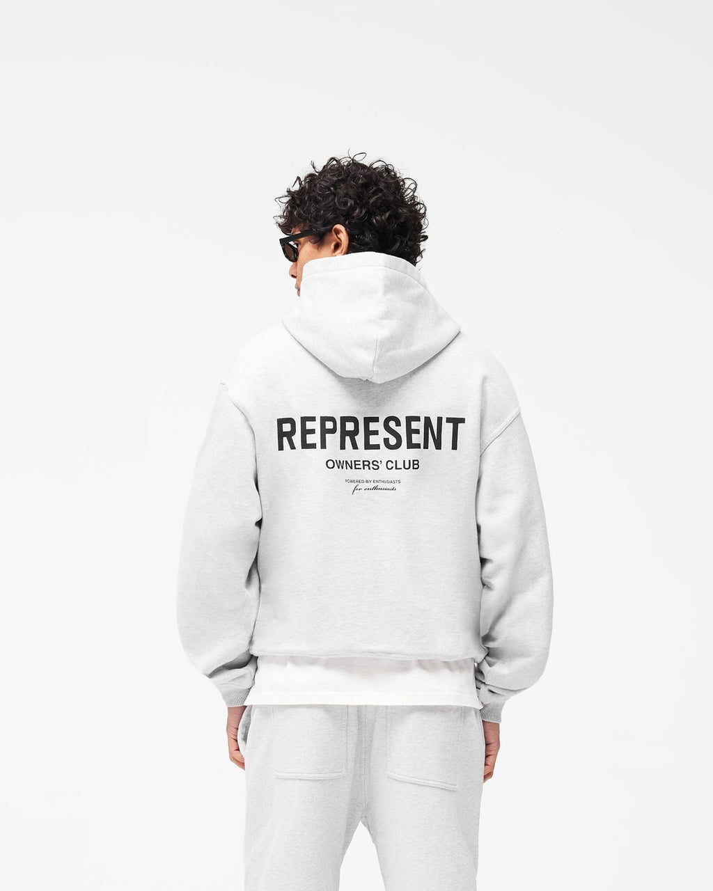 Owners Club Zip Hoodie - Ash Grey Represent оригінал – Купити в Україні – збільшений вид