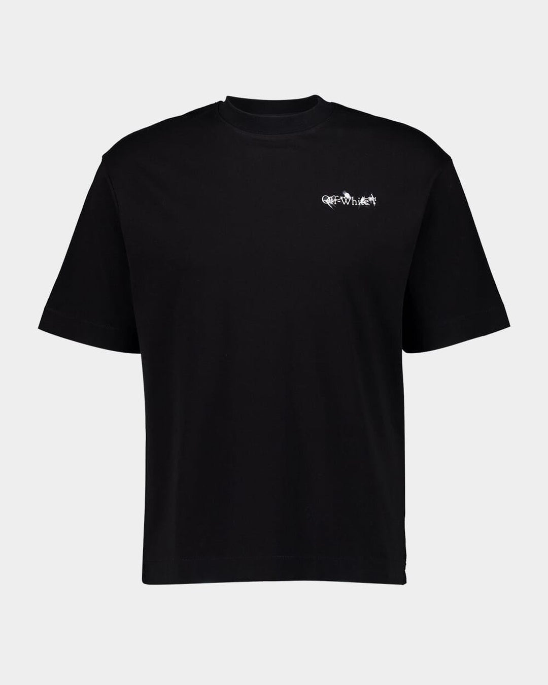 Flower Black T-Shirt Off-white оригінал – Купити в Україні – боковий вид - OFF-WHITE