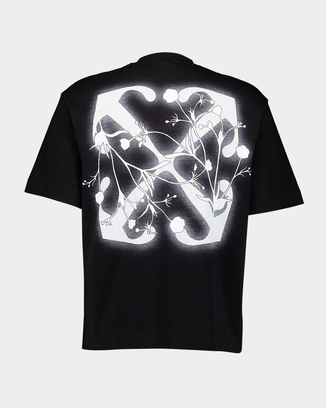 Flower Black T-Shirt Off-white оригінал – Купити в Україні – вид ззаду - OFF-WHITE