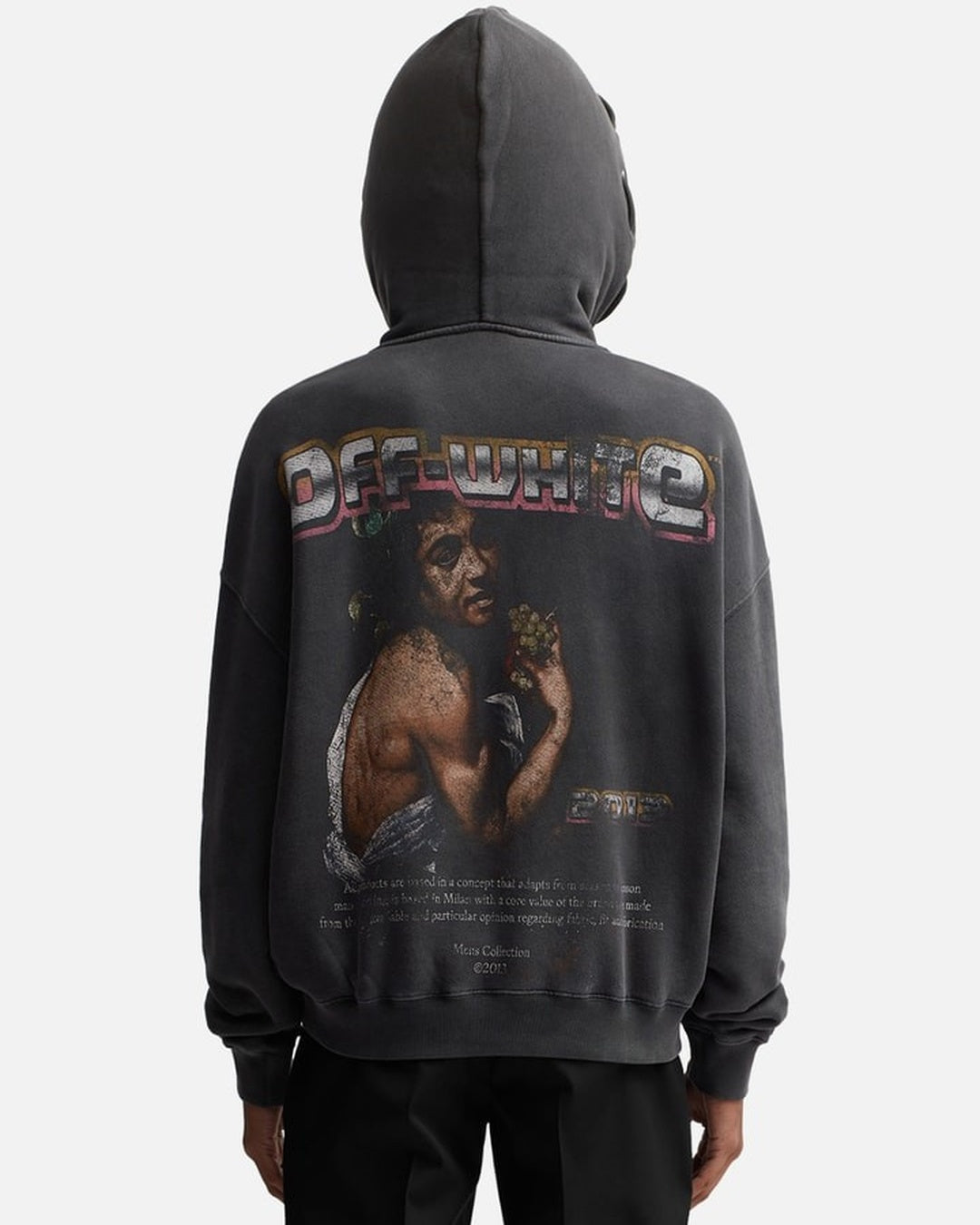 Bacchus Double String Popover Hoodie Off-white оригінал – Купити в Україні – збільшений вид - OFF-WHITE