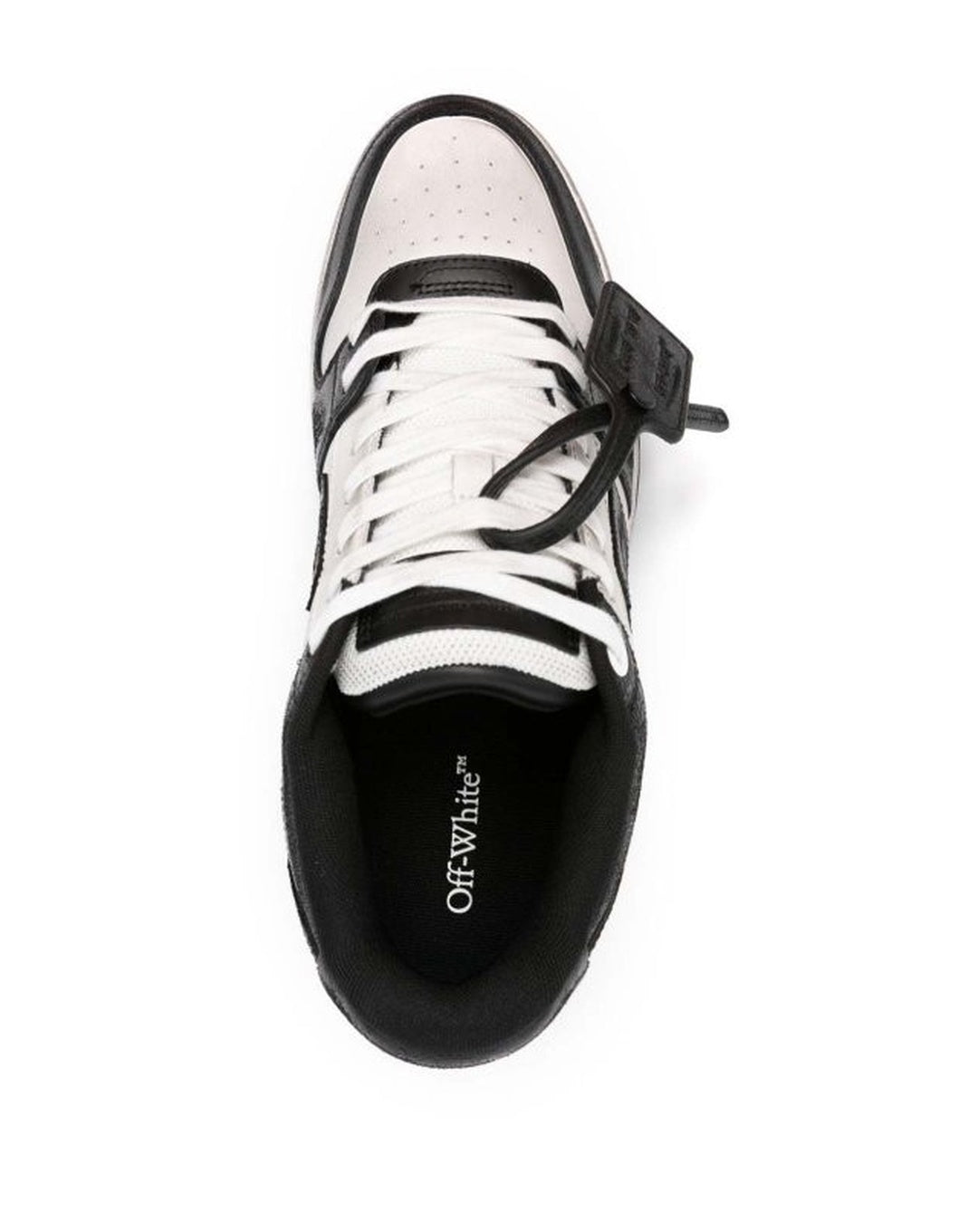 Out Of Office Black Vintage Leather Off-white оригінал – Купити в Україні – збільшений вид - OFF-WHITE