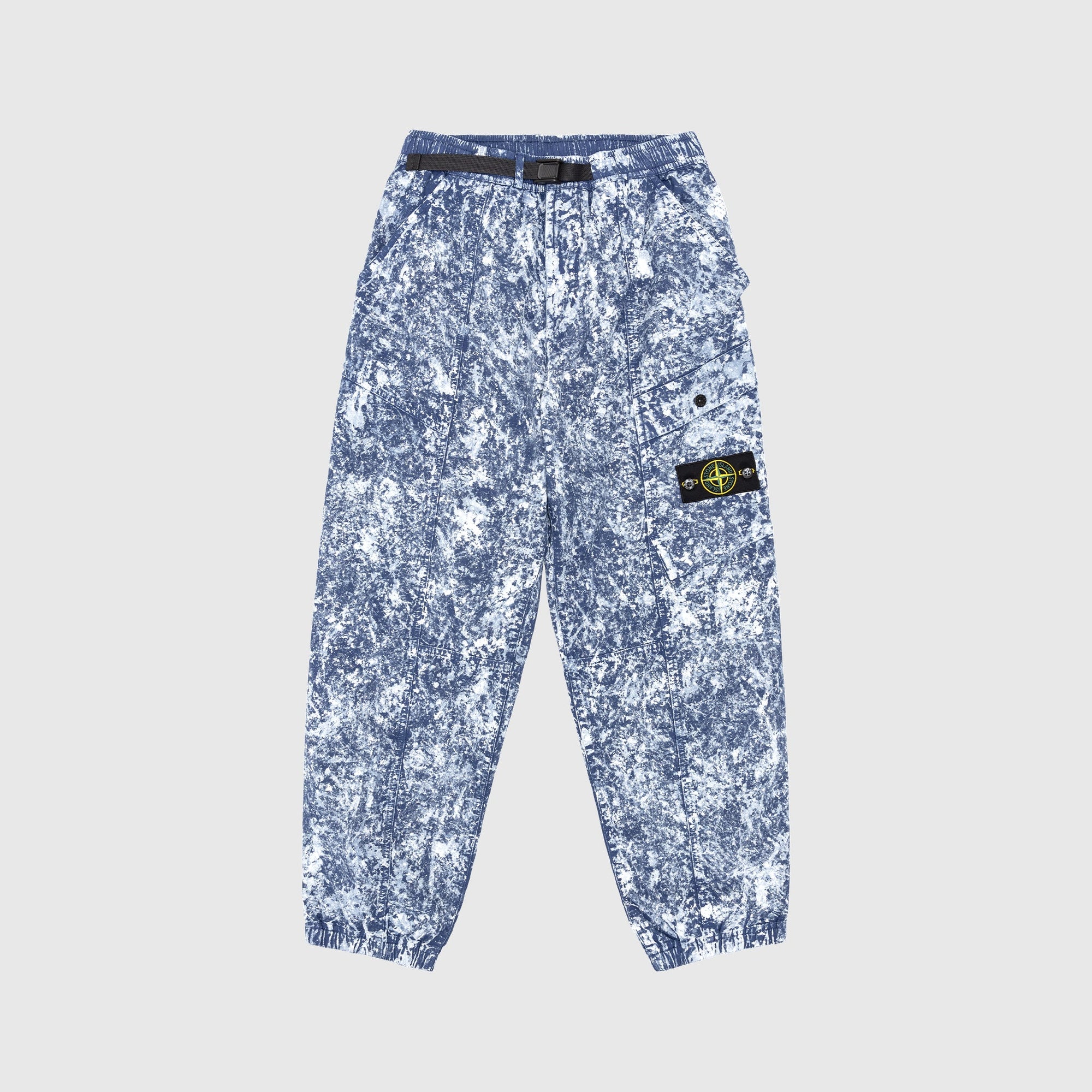 White Pigment On Tela Paracadute Stretch-Tc Pants Stone island оригінал – Купити в Україні – боковий вид