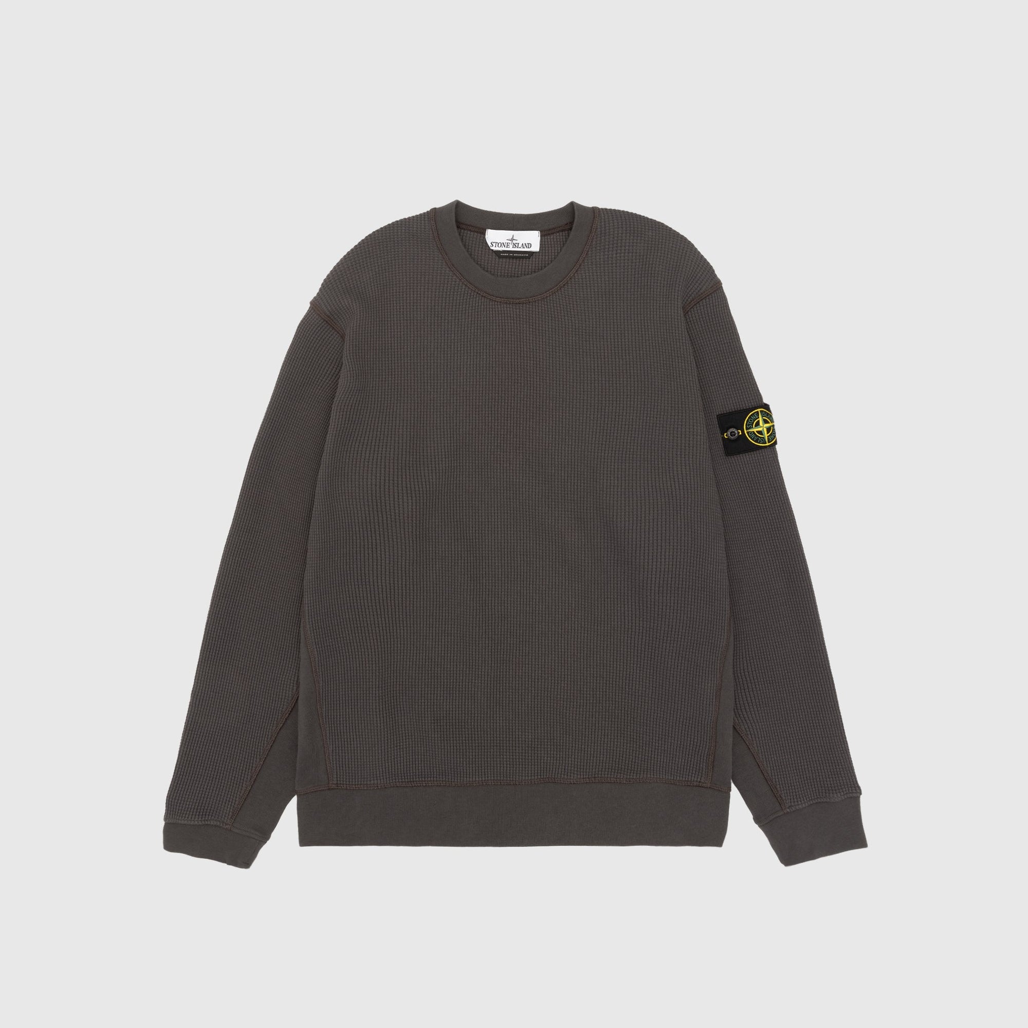 Оригінальна Organic Cotton Waffle Fleece Stone island – боковий вид - STONE ISLAND