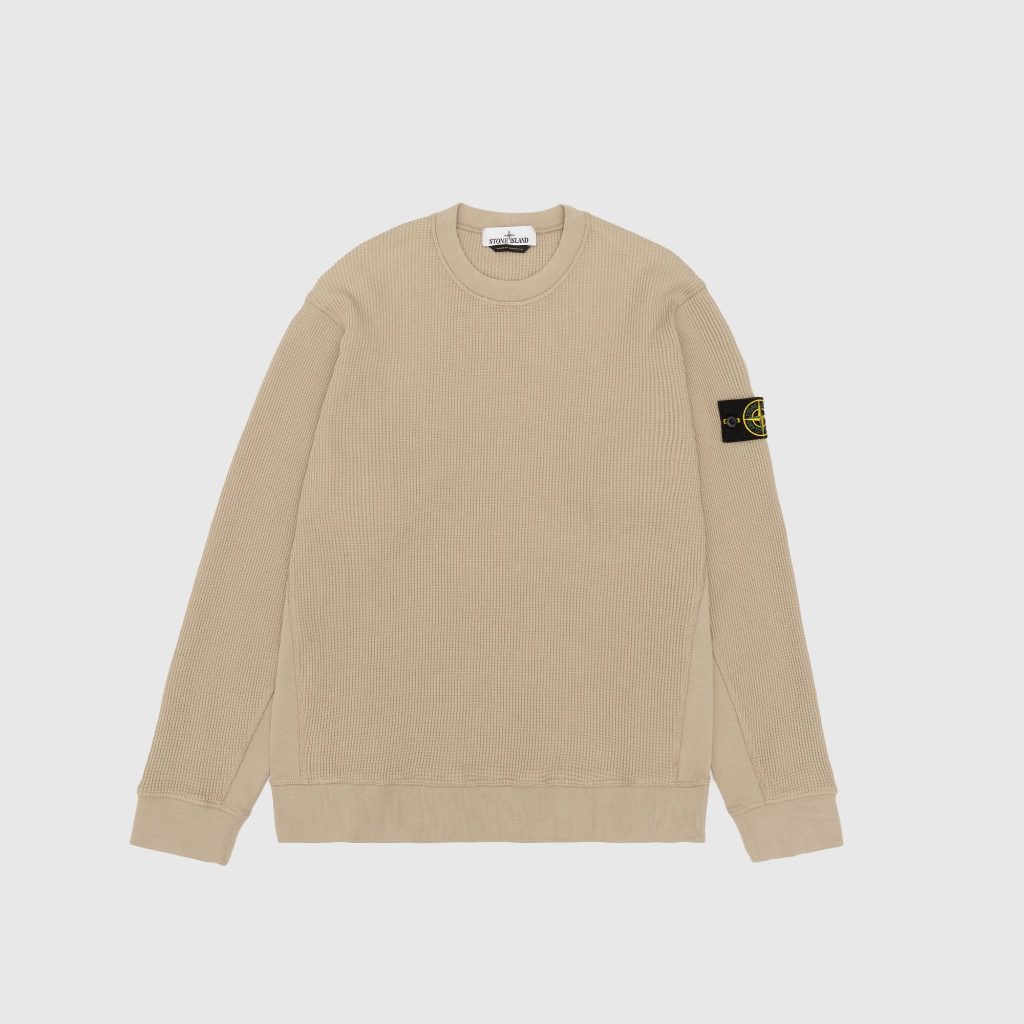 Оригінальна Organic Cotton Waffle Fleece Stone island – боковий вид - STONE ISLAND