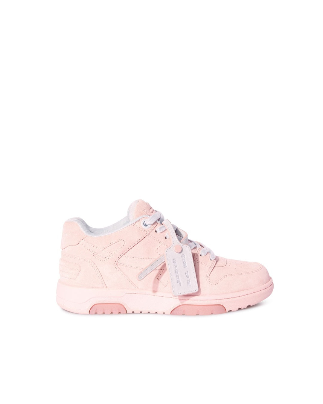 Out Of Office Pink Suede Sneakers Off-white оригінал – Купити в Україні – боковий вид - OFF-WHITE