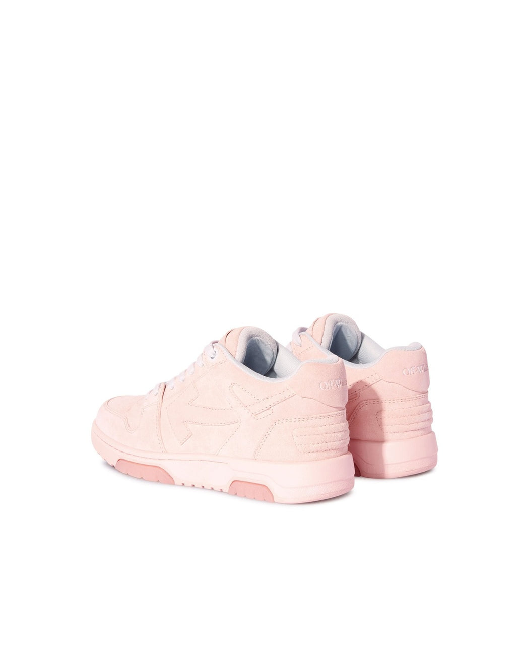 Out Of Office Pink Suede Sneakers Off-white оригінал – Купити в Україні – вид ззаду