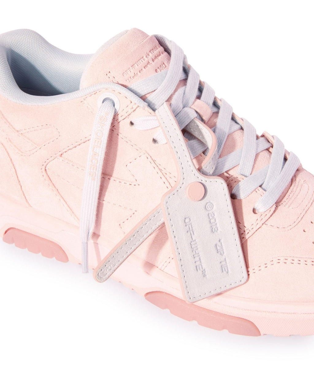 Out Of Office Pink Suede Sneakers Off-white оригінал – Купити в Україні – збільшений вид