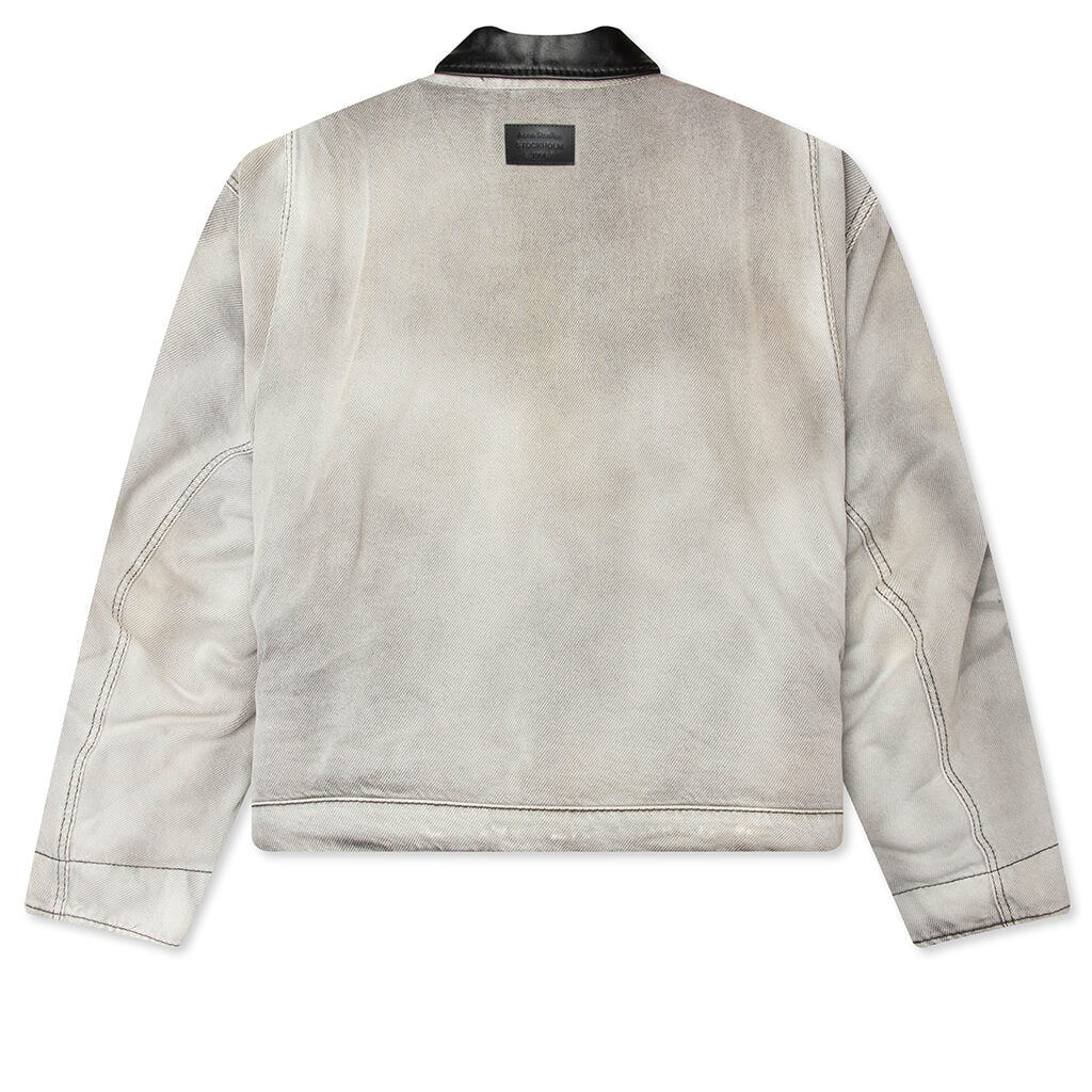 Оригінальна Faded Denim Bomber Jacket Acne studios – вид ззаду