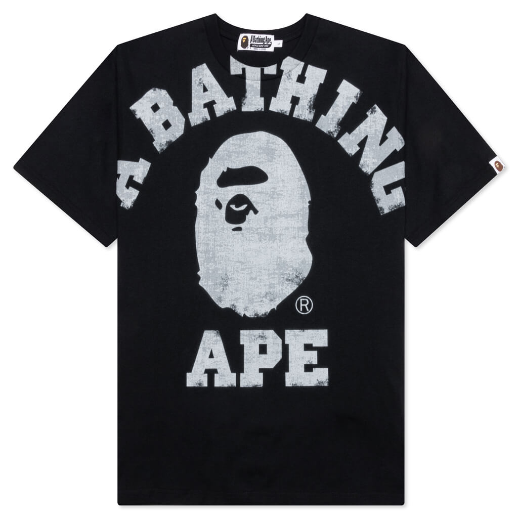 Overprinted College Tee A bathing ape – Гарантія оригінальності – боковий вид