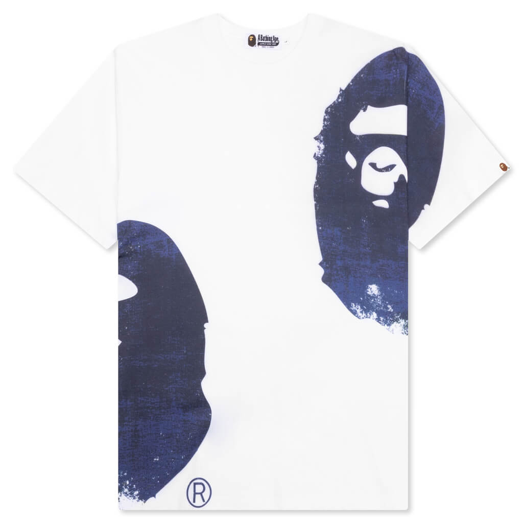 Overprinted Multi Ape Head Tee A bathing ape оригінал – Купити в Україні – боковий вид