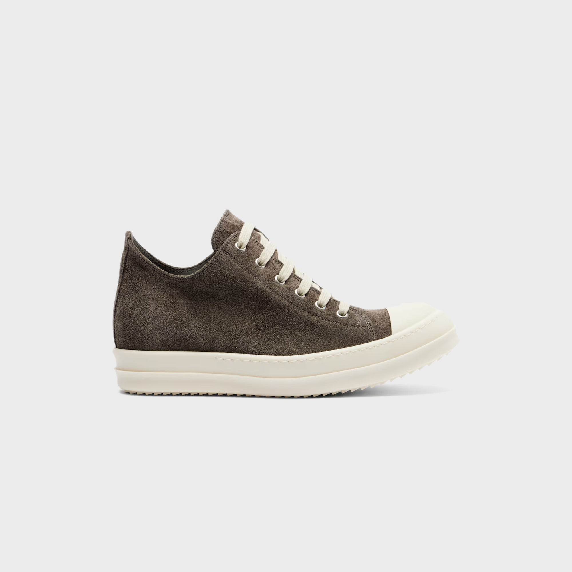 Suede Low Top Sneakers Dust Rick owens оригінал – Купити в Україні – боковий вид