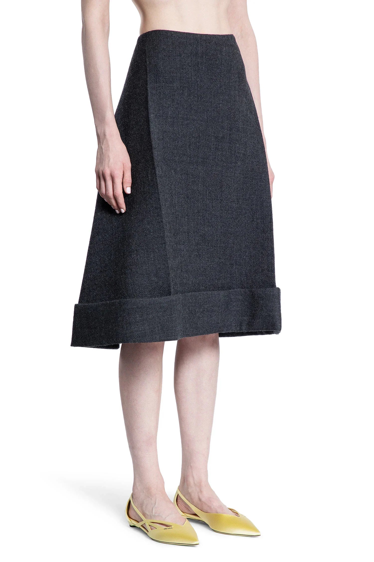 Vintage-Look Rush Stitch MIDI-Skirt Prada оригінал – Купити в Україні – детальний вид