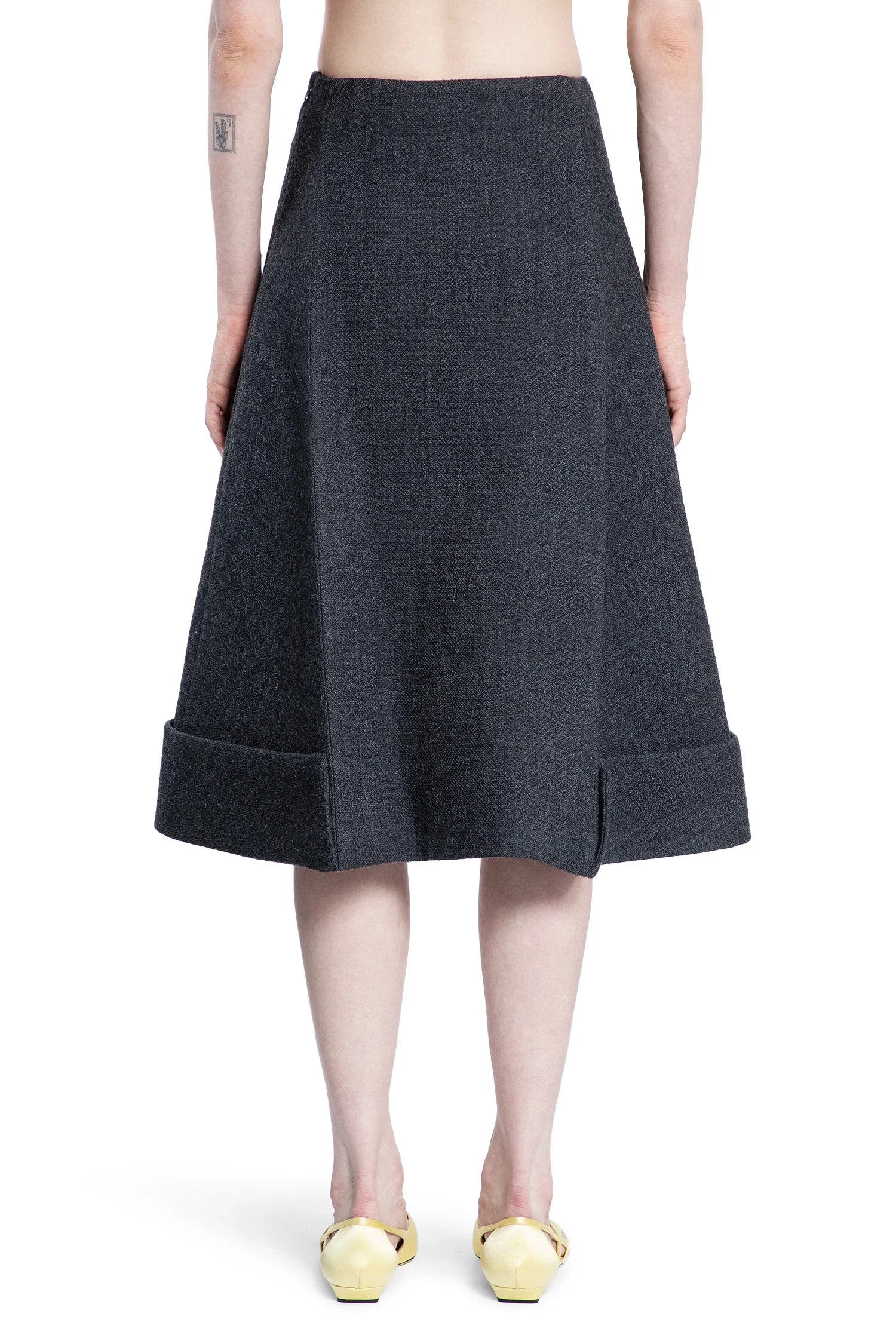 Vintage-Look Rush Stitch MIDI-Skirt Prada оригінал – Купити в Україні – збільшений вид