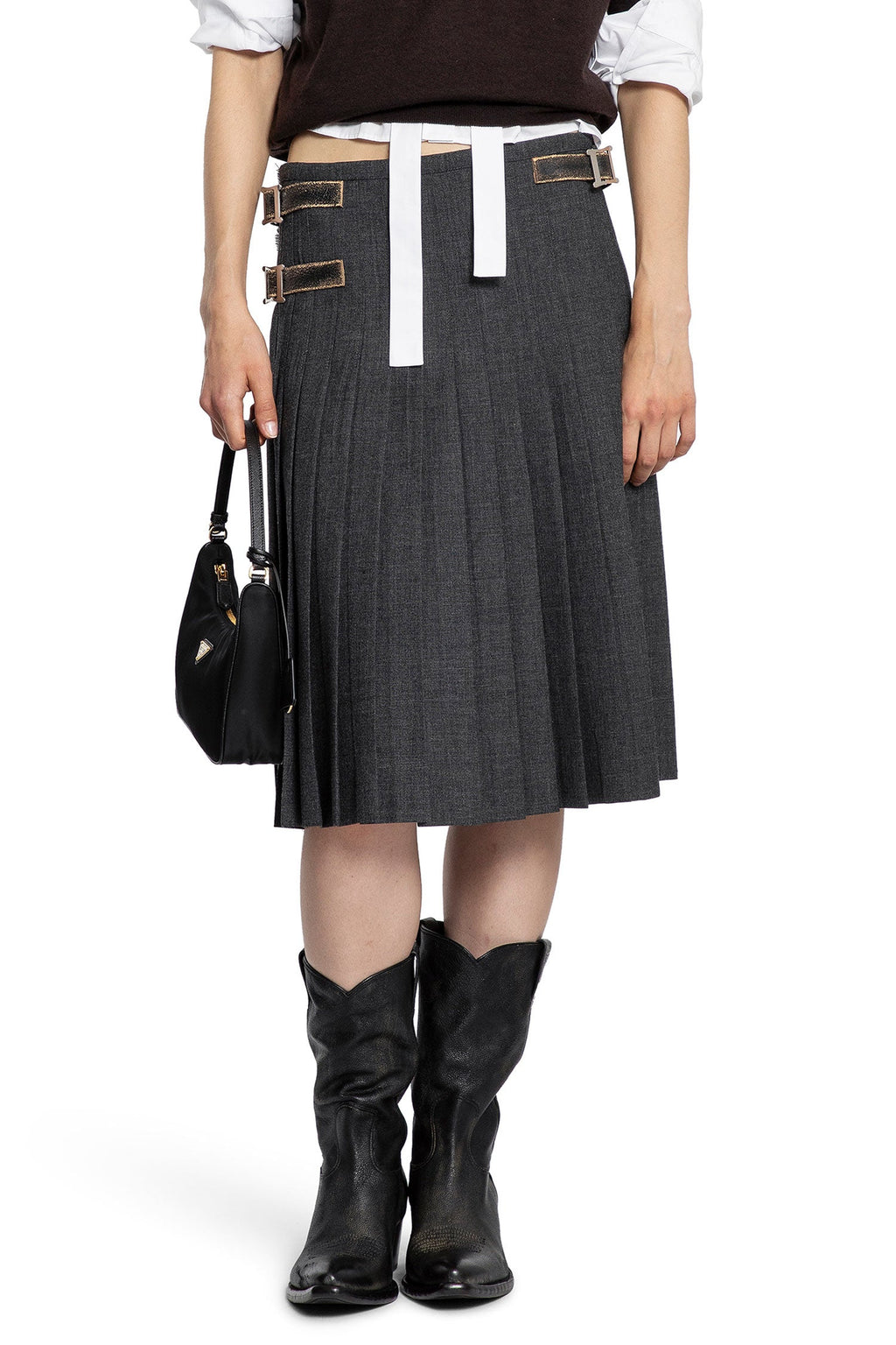 Wool Kilt Prada – Гарантія оригінальності – боковий вид