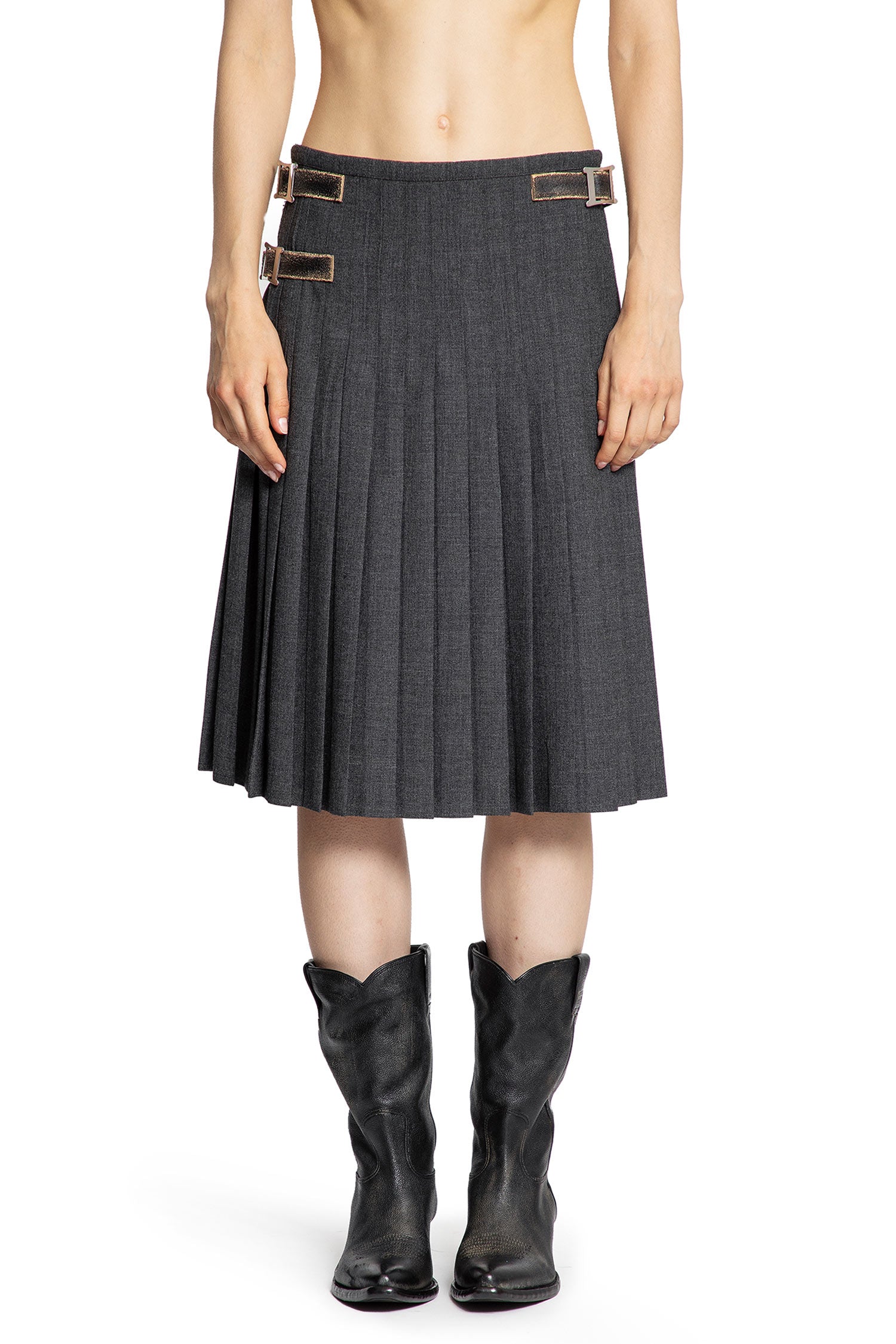 Wool Kilt Prada – Гарантія оригінальності – вид ззаду
