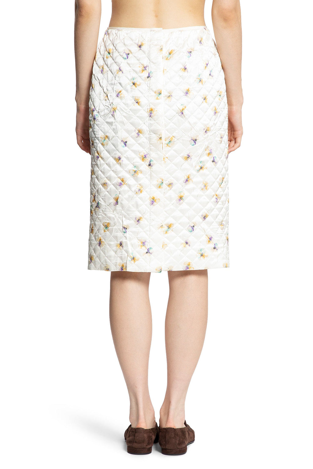 Quilted Floral Print MIDI Skirt Prada – Гарантія оригінальності – збільшений вид
