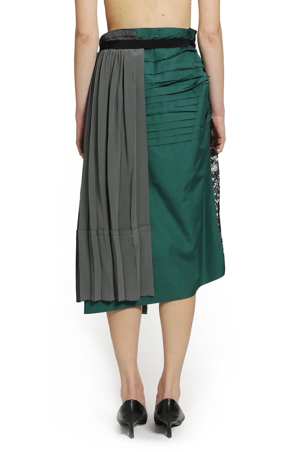 Оригінальна Technical Taffeta Patchwork Skirt Prada – збільшений вид