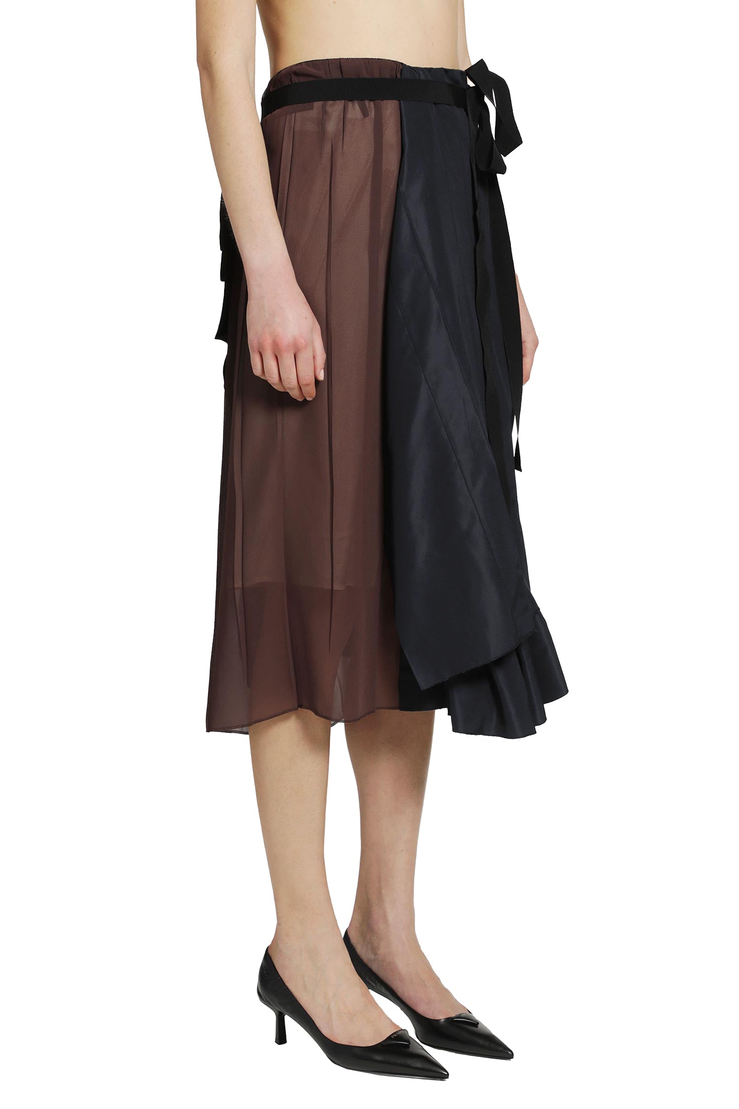 Оригінальна Faille Patchwork Skirt Prada – детальний вид