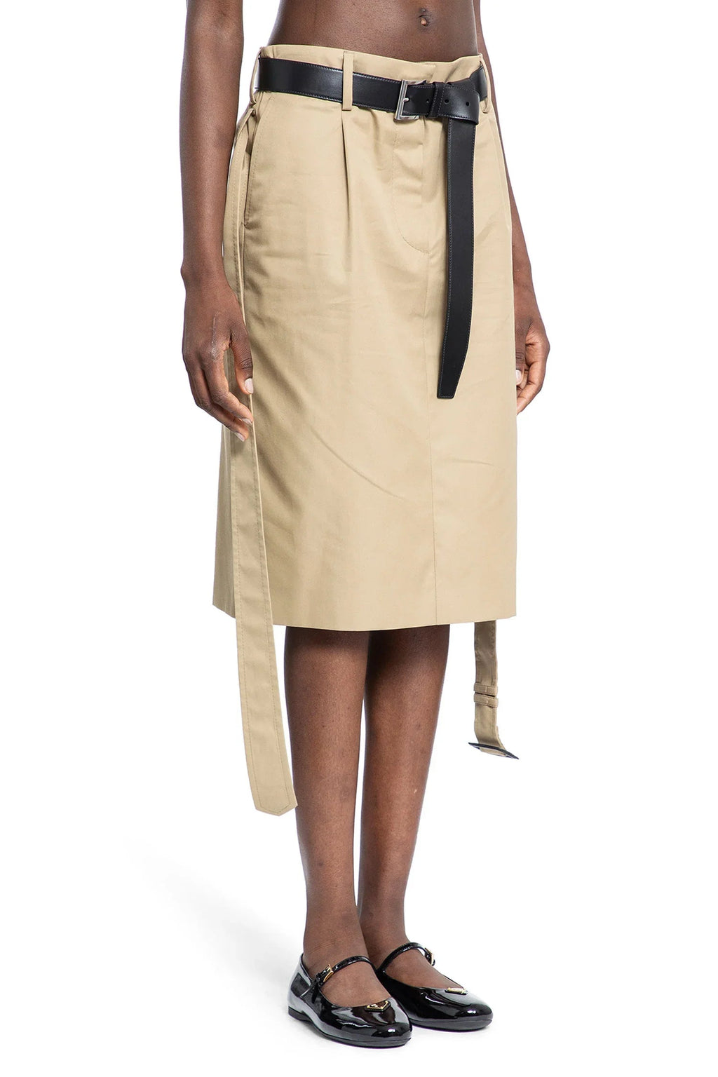 Оригінальна Cotton Twill Skirt Prada – детальний вид