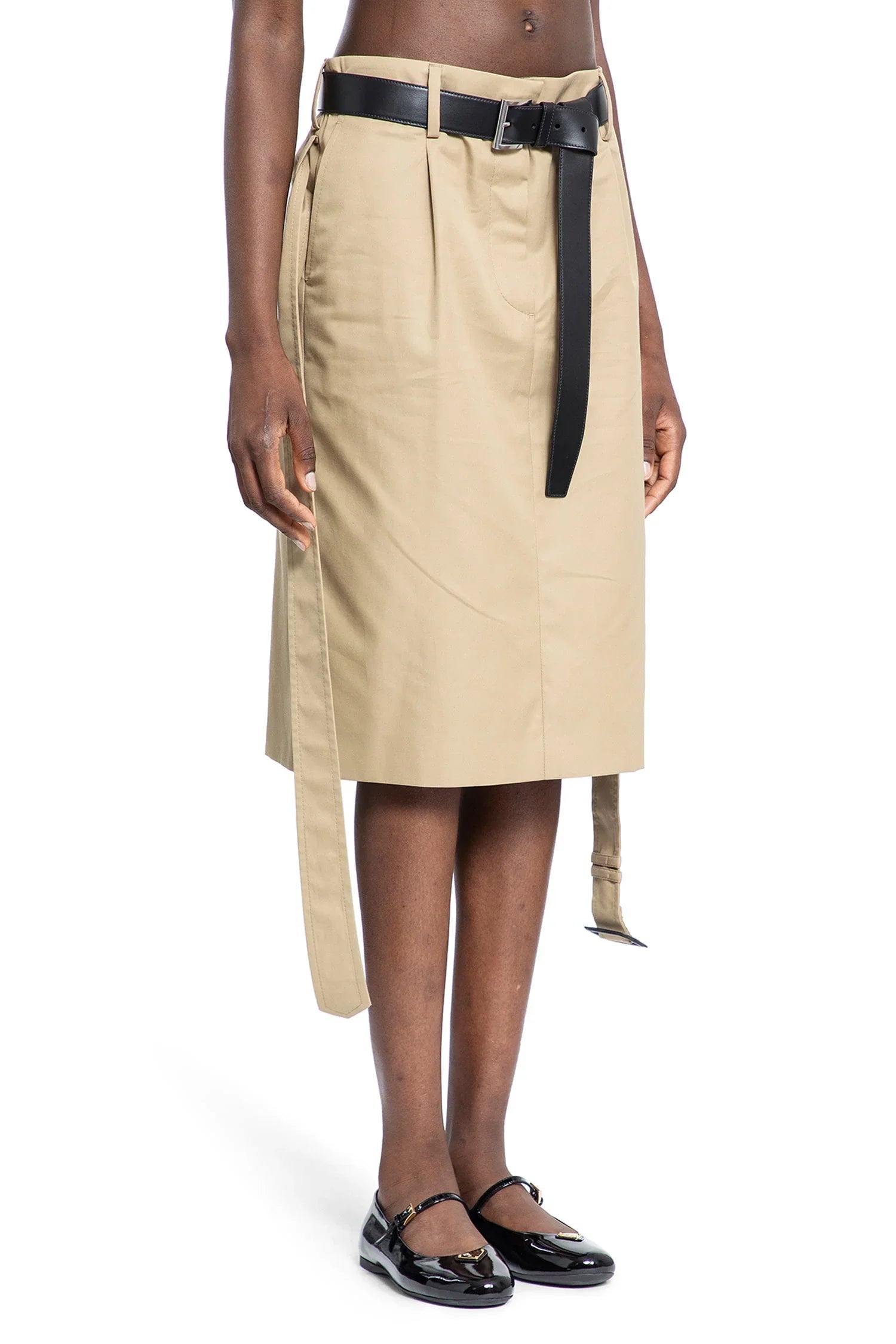 Оригінальна Cotton Twill Skirt Prada – детальний вид