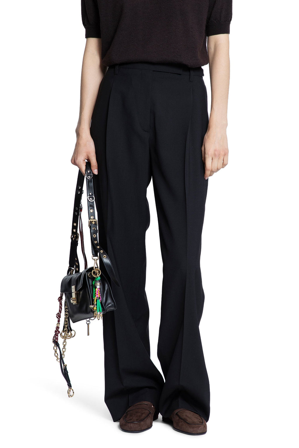 Light Wool Pants Prada – Гарантія оригінальності – боковий вид