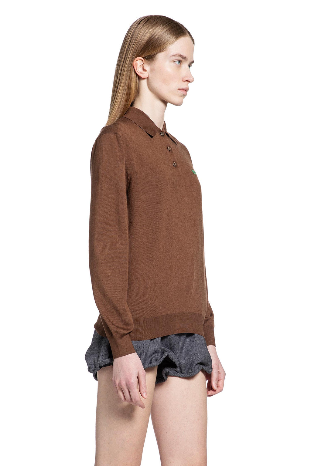Silk Long Sleeve Polo Prada оригінал – Купити в Україні – детальний вид