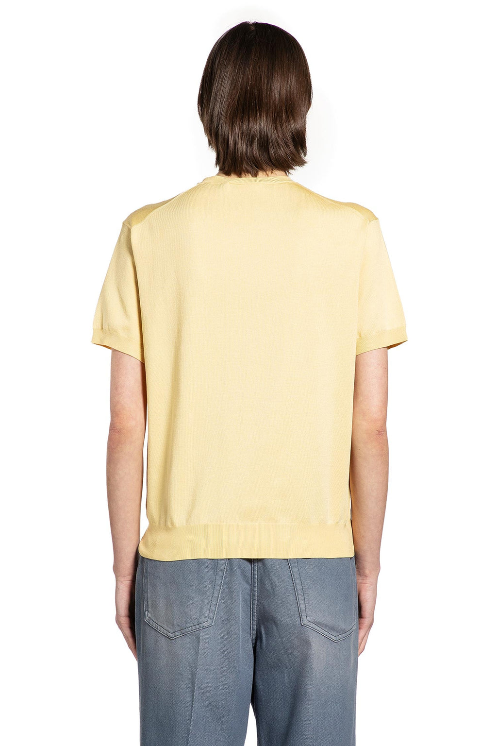 Оригінальна Ribbed Crewneck Knit Prada – збільшений вид