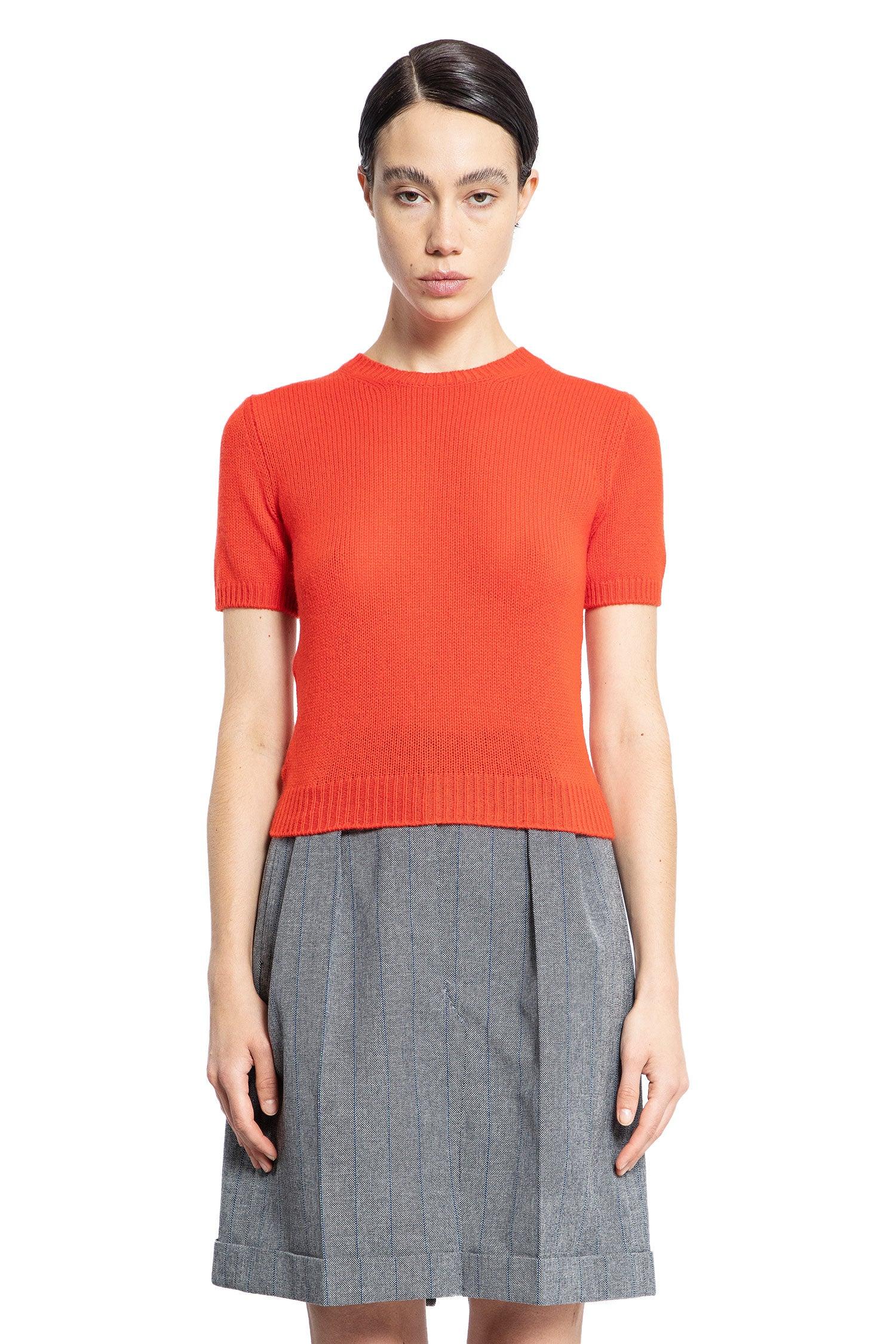 Short Sleeve Cashmere Sweater Prada – Гарантія оригінальності – вид ззаду
